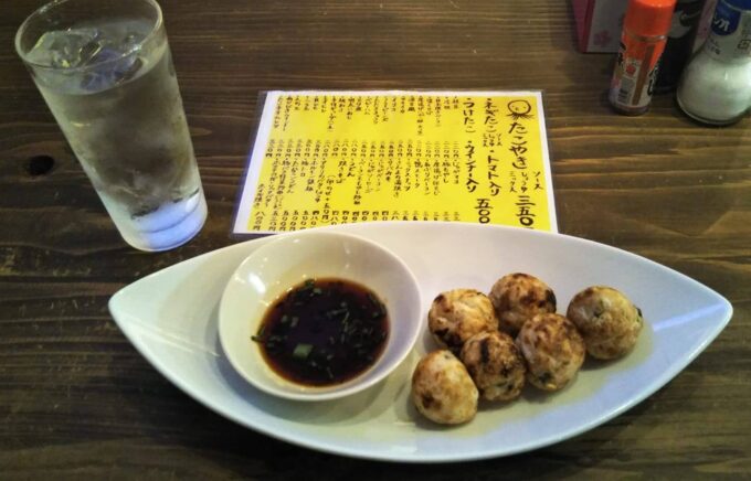 「たこ焼き亭 二日市店」のたこ亭オムレツ他